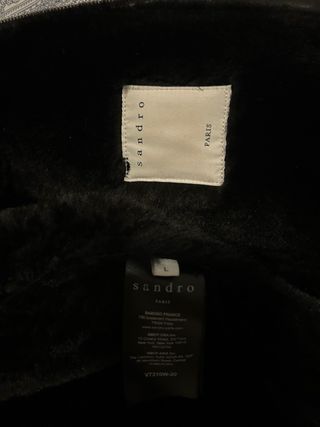 Cazadora Piel Negra y cordero Cremallera