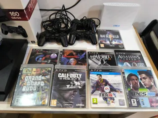 PlayStation 3 Slim (PS3) Negra 160GB caja original