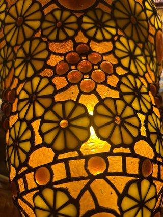 Lámpara Árabe Neomudéjar Tiffany LEER DESCRIPCIÓN