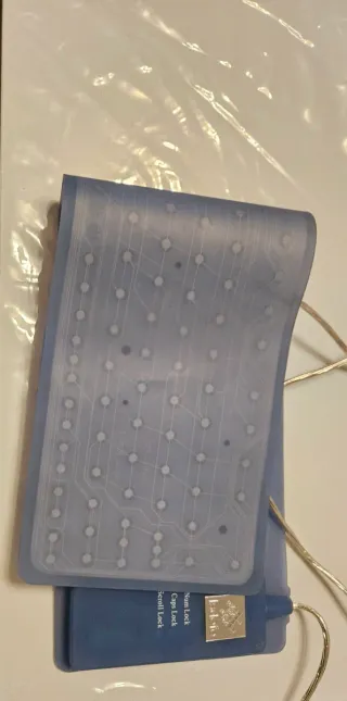 Teclado Flexible Azul/Gris