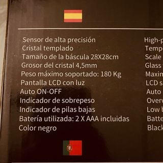 Báscula de Baño Digital incluida Pilas.