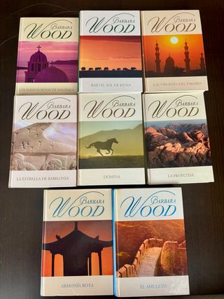 Lote de 8 libros de novela romántica.