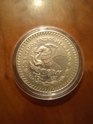 Moneda Plata Pura 1 Onza Mexico 1992