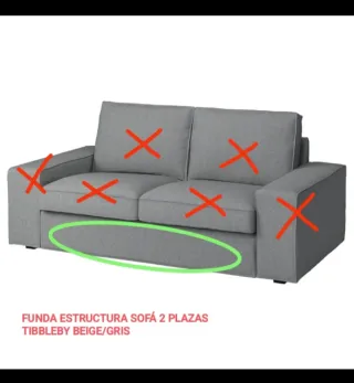 Funda KIVIK para estructura sofá 2 plazas