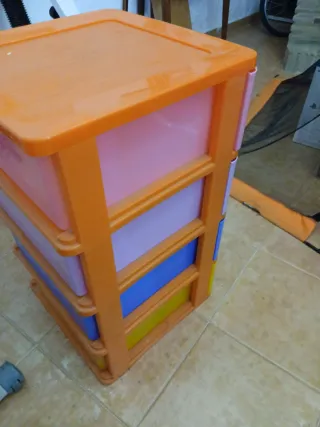 Cajonera de plástico para juguetes