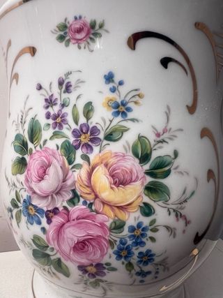 Jarrón porcelana tapa flores 32cm