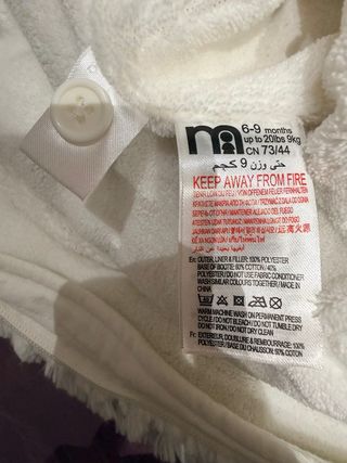 Buzo polar bebé 6-9 meses