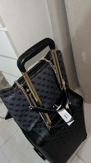 Maleta de cabina Guess negra nueva
