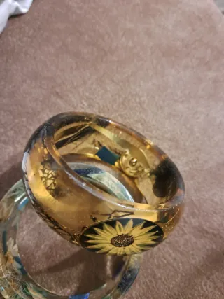 Braccialetto donna oro e multicolor