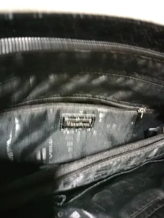 Bolso Negro Cocodrilo