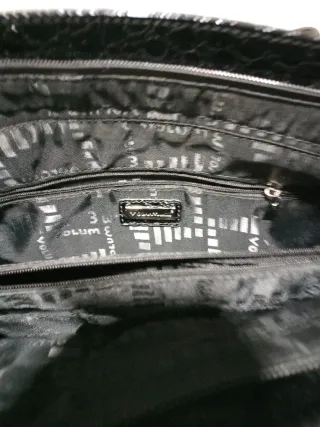 Bolso Negro Cocodrilo