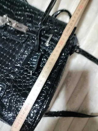 Bolso Negro Cocodrilo