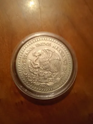 Moneda Plata 1 Onza México 1993 Ley .999