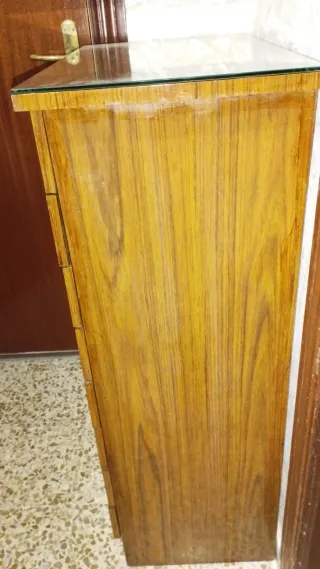 Cómoda Cajonera Madera Alto Brillo