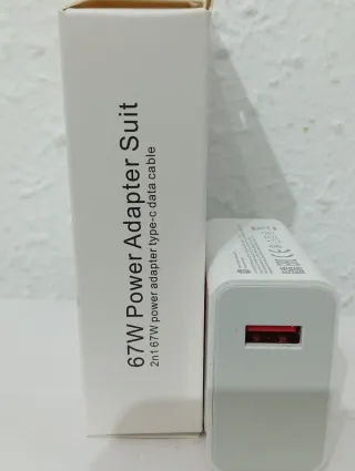 Cargador Xiaomi 67W Ultra Rápida y Cable Tipo C