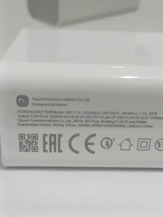 Cargador Xiaomi 67W Ultra Rápida y Cable Tipo C