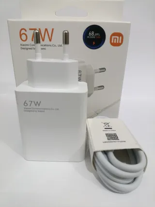 Cargador Xiaomi 67W Ultra Rápida y Cable Tipo C