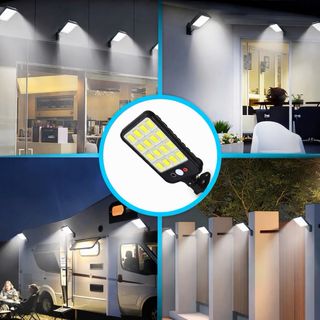 2 Farolas LED Solares con Control Remoto