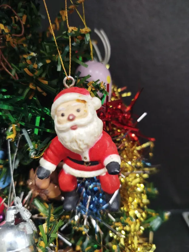 Mini árbol Navidad vintage completo