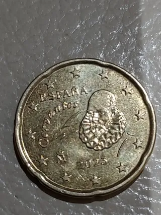 Moneda 20 céntimos euro error de acuñación