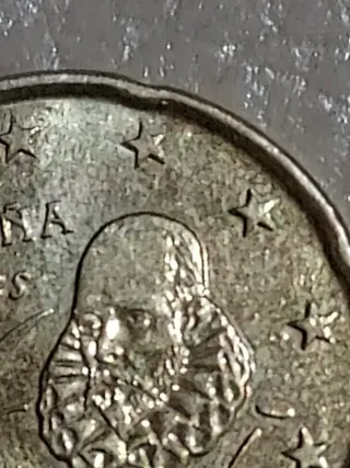 Moneda 20 céntimos euro error de acuñación