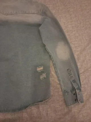 Giacca jeans Egg family strappi