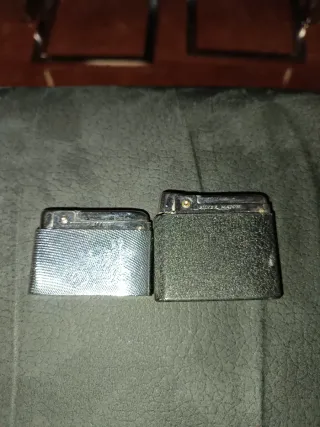 Mecheros vintage silver match