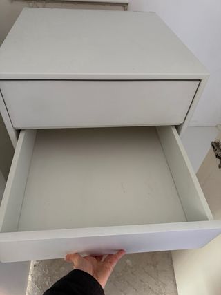 Cajonera de madera blanca 4 cajones