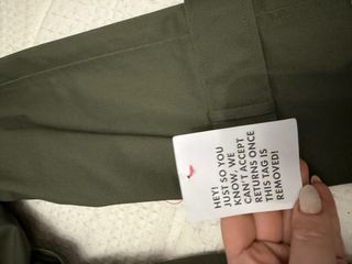 Gabardina verde talla 40