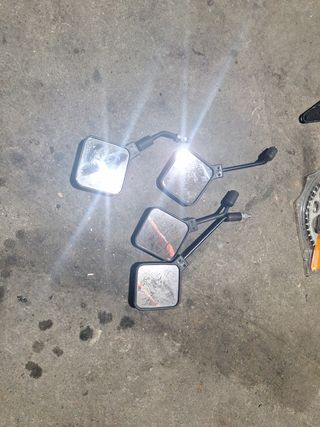Espejos moto cuadrados