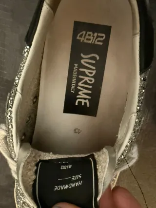 Scarpe donna glitter rosa e argento