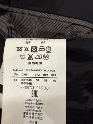 Giacca Blazer Armani Lana Nera