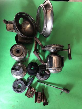 Antiguo Faro Bicicleta de Carburo Cicca