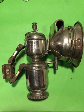 Antiguo Faro Bicicleta de Carburo Cicca