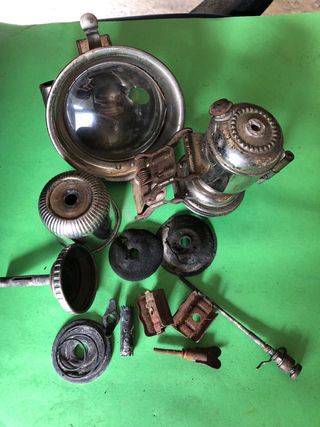 Antiguo Faro Bicicleta de Carburo Cicca