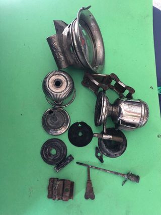 Antiguo Faro Bicicleta de Carburo Cicca