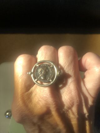 Anillo Plata Moneda Romana (Copia)