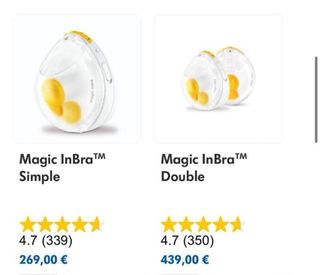 Sacaleches Medela Magic InBra Eléctrico! Nuevo