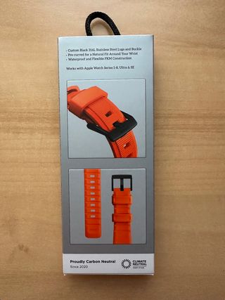 Apple Watch X Nomad 49mm. Rugged Band ULTRA Orange