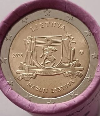 Rollo 25 monedas 2€ Lituania 2025