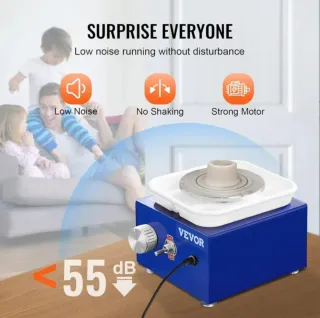 Torno Cerámica VEVOR 30W 6.5 + Accesorios