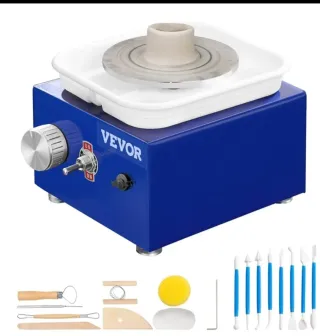 Torno Cerámica VEVOR 30W 6.5 + Accesorios