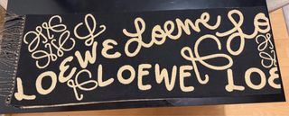 Bufanda Loewe Negra y Beige