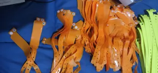 Pulseras PVC Naranja Festival 100uds