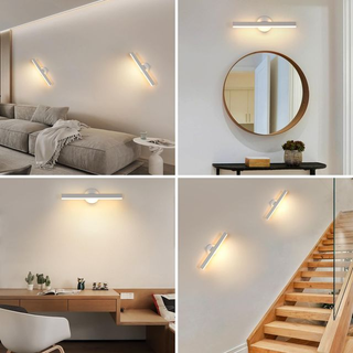 Lámpara LED Baño Rotativa Blanca