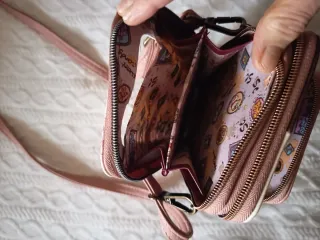 Bolso Sweet Candy Vertical Rosa y Marrón