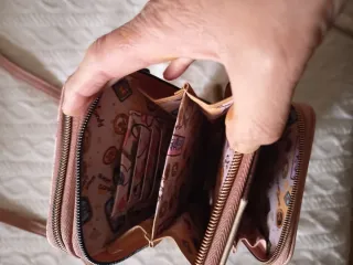 Bolso Sweet Candy Vertical Rosa y Marrón