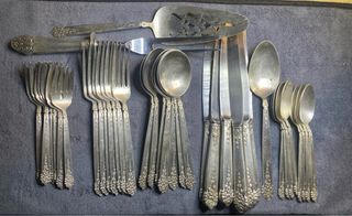 Cubertería King Edward Plateada