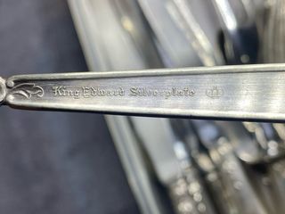 Cubertería King Edward Plateada