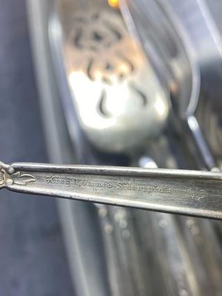 Cubertería King Edward Plateada